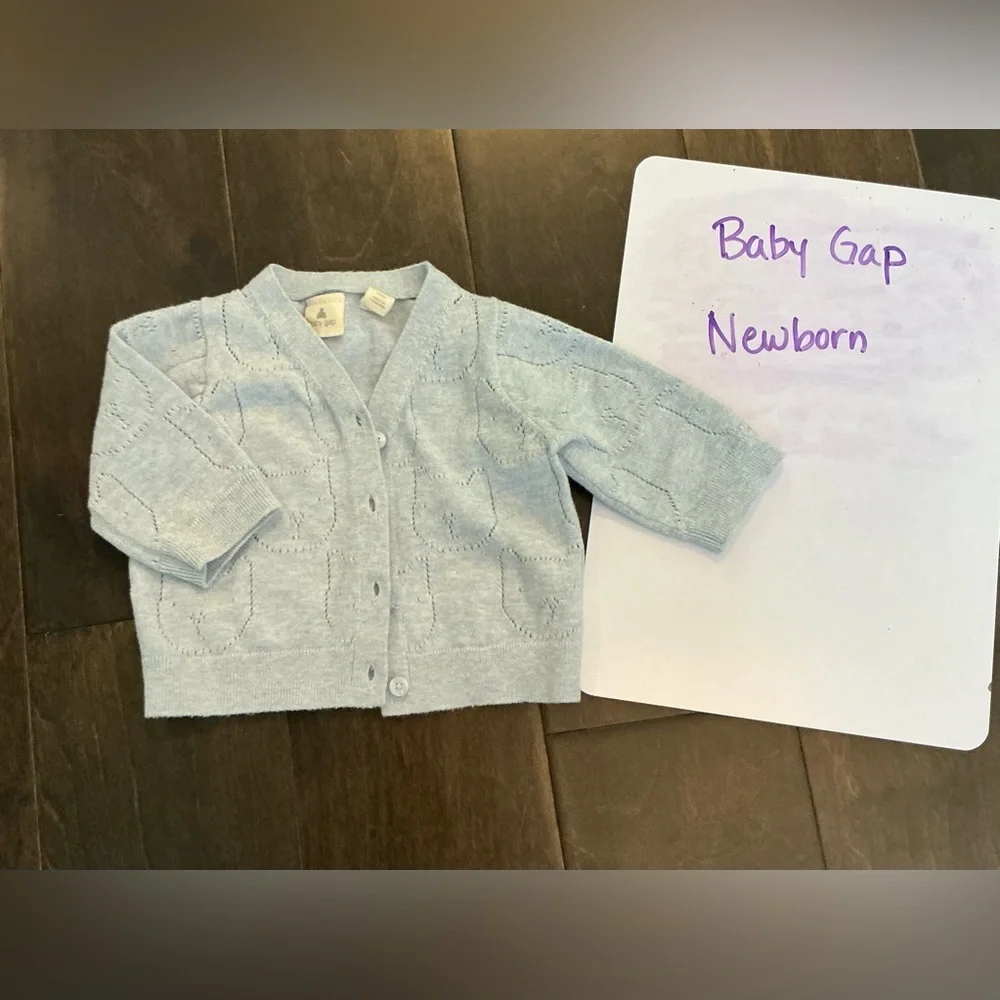 Baby GAP Blue Sweater Soft Knit Design